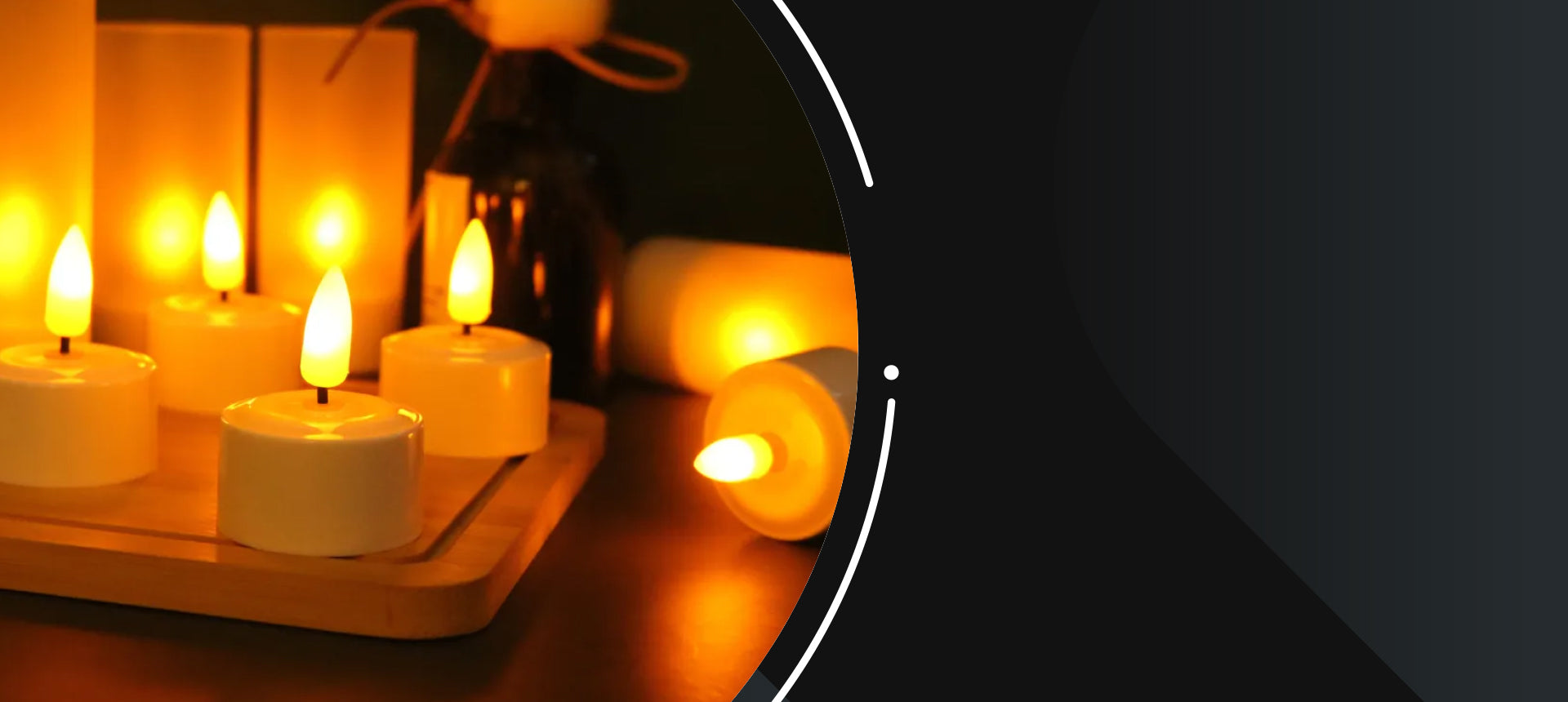 LED glow rechargeable candle for cozy ambient lighting