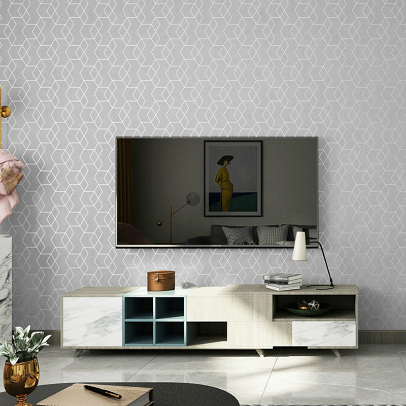 Minimalist Geometric Living Room Wallpaper