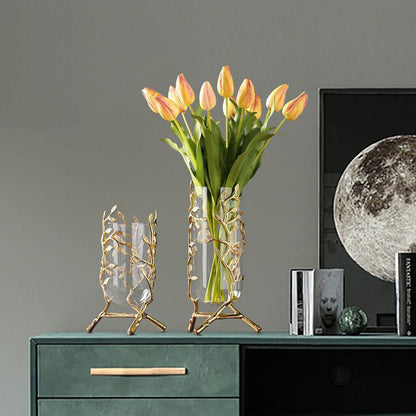 High-end glass vase for home

