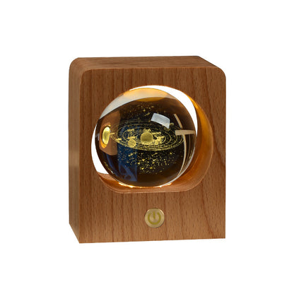 3D Laser Engraving Crystal Ball Night Light