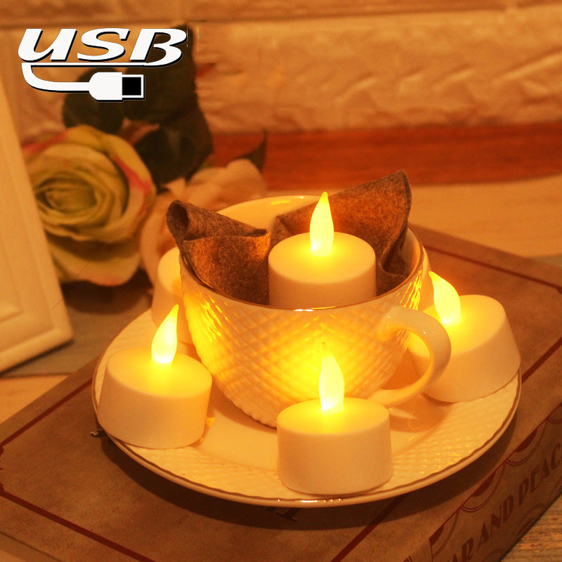 LED Glow Rechargeable Candle