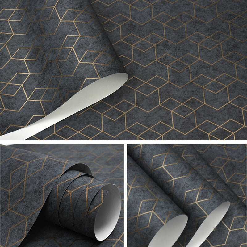 Minimalist Geometric Living Room Wallpaper