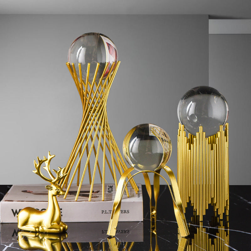 Decorative crystal ball crafts

