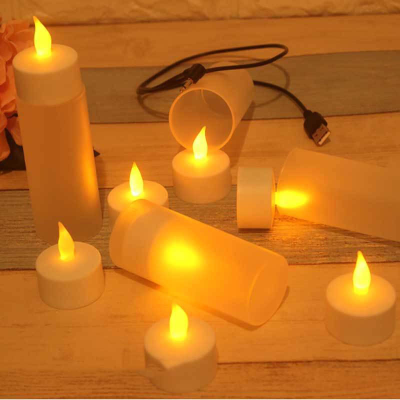 LED Glow Rechargeable Candle