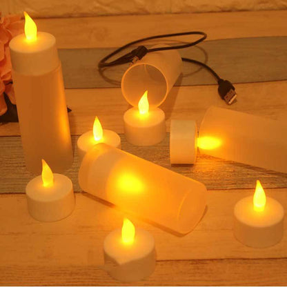 LED Glow Rechargeable Candle