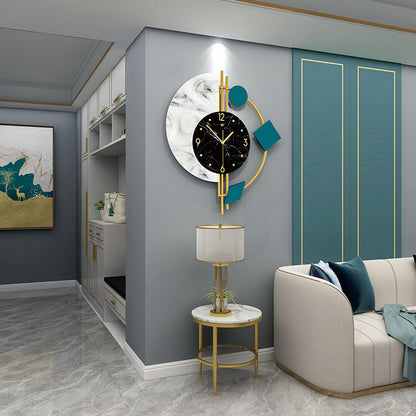 Creative quartz wall clock for living room decor